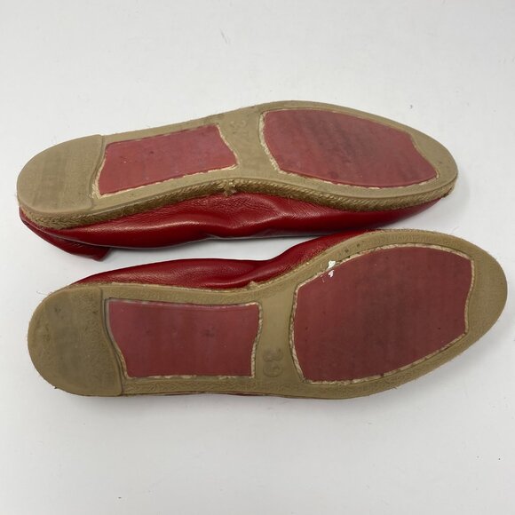 christian louboutin leather slip on espadrille ballet flats - Picture 8 of 8